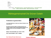 gruene-datteln.de Webseite Vorschau