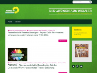 gruene-welver.de Webseite Vorschau