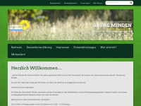 gruene-minden.de Webseite Vorschau