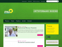 gruene-rheine.de Webseite Vorschau