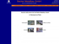 beckermetallbau.de Webseite Vorschau