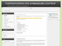 foerderverein-gymnasium-ochtrup.de Webseite Vorschau