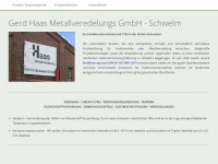 haas-metallveredelung.de Webseite Vorschau