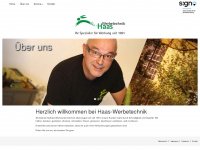 haas-werbetechnik.de Webseite Vorschau