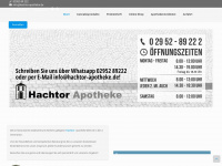 hachtor-apotheke.de Webseite Vorschau