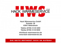 hack-waermeservice.de Webseite Vorschau