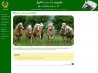 haflingerfreunde.com Webseite Vorschau