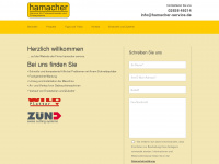 hamacher-service.de Webseite Vorschau