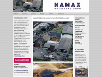 hamax-metallbau.de Webseite Vorschau