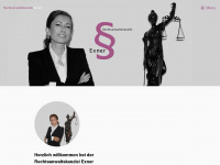 advokatin-exner.de Webseite Vorschau