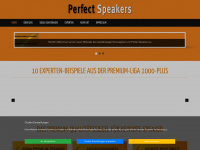 perfect-speakers.eu Webseite Vorschau