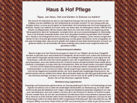 hausundhofpflege.de Webseite Vorschau