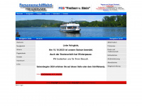 personenschifffahrt-hengsteysee.de Webseite Vorschau
