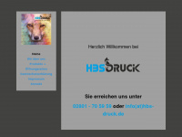 hbs-druck.de Webseite Vorschau
