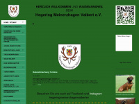 hegering-meinerzhagen-valbert-ev.de Webseite Vorschau