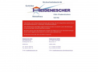 heidenescher-sicherheitstechnik.de Webseite Vorschau