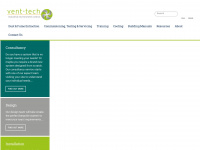 vent-tech.co.uk Webseite Vorschau