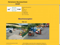 heinemann-baumaschinen.de Webseite Vorschau