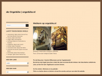 orgelsite.nl Webseite Vorschau