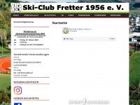 skiclub-fretter.de Webseite Vorschau