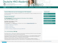 hno-akademie.de Webseite Vorschau