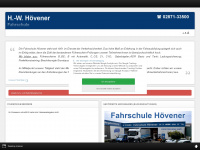 hoevener.com Webseite Vorschau