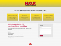 hof-landmaschinen.de Webseite Vorschau