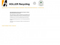holler-recycling.de Webseite Vorschau