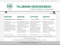 heizungsbau-tillmann.de Webseite Vorschau