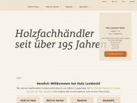 holz-lumbeck.de Webseite Vorschau