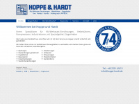 hoppe-hardt.de Webseite Vorschau