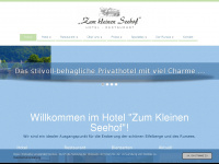 hotel-kleiner-seehof.de Webseite Vorschau