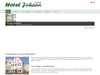 hotel-johann.de Webseite Vorschau