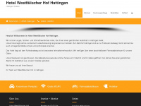 hotel-westfaelischer-hof-hattingen.de Webseite Vorschau