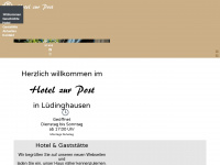hotelzurpostlh.de Webseite Vorschau