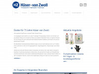 hueser-vanzwoll.de Webseite Vorschau