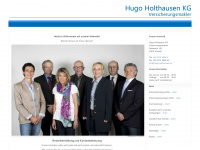 hugo-holthausen.de Webseite Vorschau