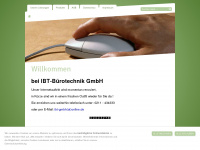 ibt-buerotechnik.de Webseite Vorschau