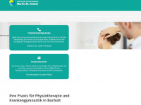 physiotherapie-hacker.de Webseite Vorschau