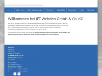 ift-wehden.de Webseite Vorschau