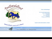 gangpferde-trollwaldhof.de Webseite Vorschau