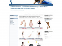 ballett-versand.de Webseite Vorschau