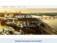 ukraine.ahk.de Webseite Vorschau