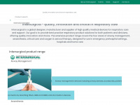 intersurgical.com Webseite Vorschau