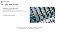hamburg-audio.de Webseite Vorschau