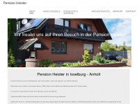 pension-heister.de Webseite Vorschau