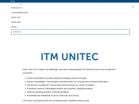 itm-unitec.com Webseite Vorschau