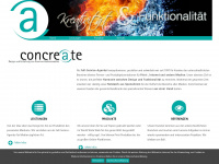 concreate.com Webseite Vorschau