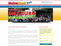 meinestadtlive.com Webseite Vorschau