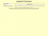joachimfuhrmann.de Webseite Vorschau